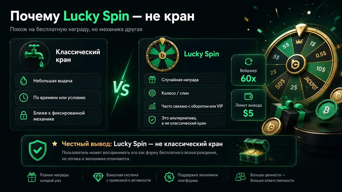 Условие отыгрыша 60x у вознаграждения Lucky Spin — скриншот правил Условия вейджера 60x у Lucky Spin BC.GAME