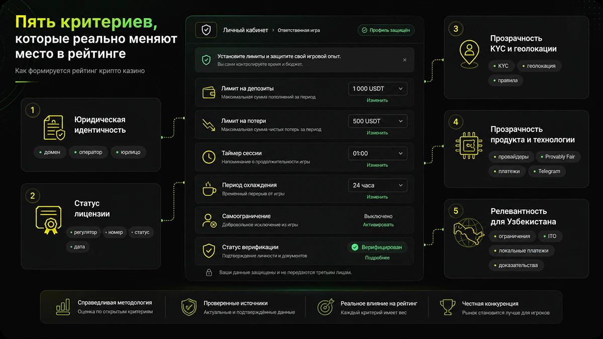 Инструменты ответственной игры в личном кабинете оператора