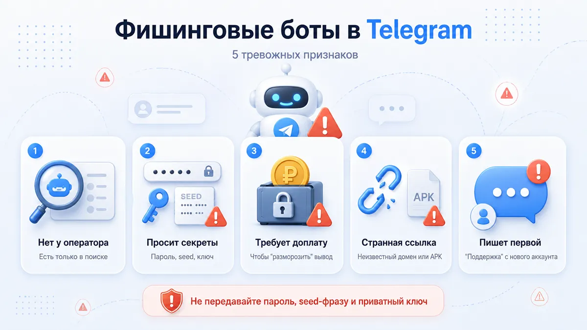 Как распознать фишингового бота-казино в Telegram